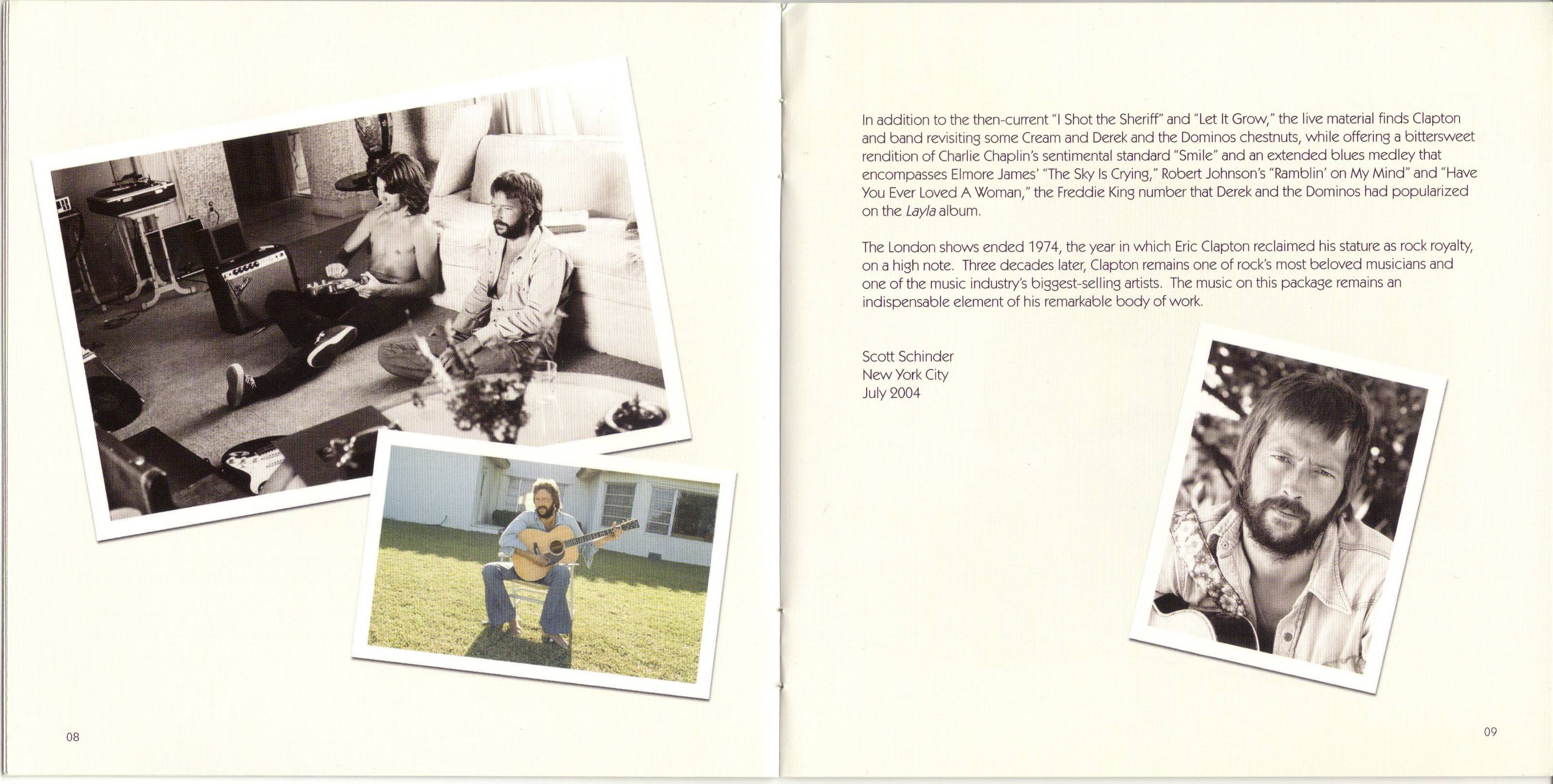 Eric Clapton 461 Ocean Boulevard Limited Edition : Booklet07 JPN